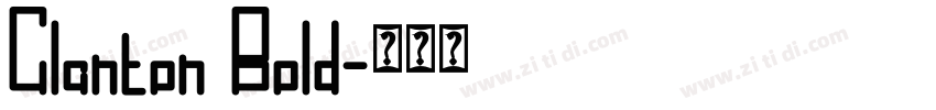 Clanton Bold字体转换